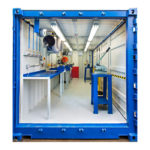 workshop from a sea container