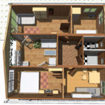 house layout from 3 containers