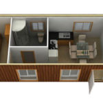 layout of a 40-foot container house