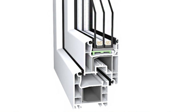 plastic window frame profile