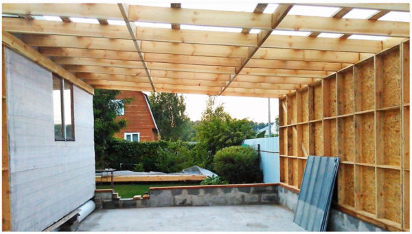 garage extension to the house