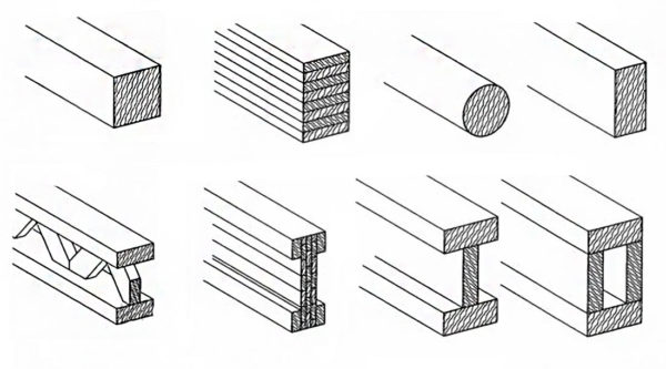 types of timber beams